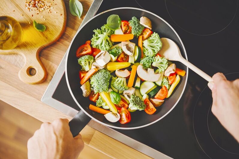 preparation of diet food for weight loss