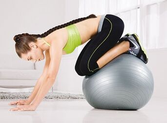 Fitball weight loss exercises